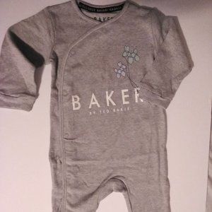 Baby Ted Baker Footie Gray size 9-12 months